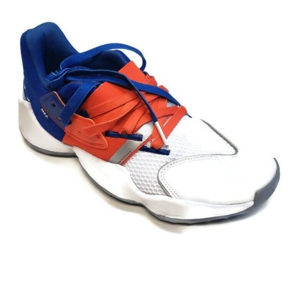 adidas Other - Adidas Mens Size 8 Harden Vol. 4 Basketball Shoes FV4227 Blue Active Orange